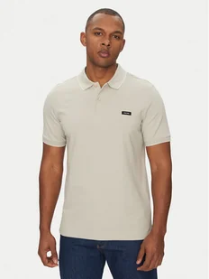 Calvin Klein Polo K10K112751 Szary Regular Fit - Koszulki męskie - miniaturka - grafika 1