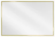 Lustra - Mexen Loft lustro łazienkowe prostokątne 90 x 60 cm, rama złota - 9852-090-060-000-50 - miniaturka - grafika 1