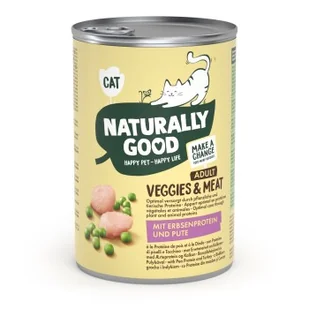 Naturally Good Veggies & Meat Białko grochowe i indyk 6 x 400 g - Mokra karma dla kotów - miniaturka - grafika 1