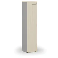 Szafy biurowe - Szafa biurowa wąska PRIMO GRAY, 1781 x 400 x 420 mm, szary/brzoza - miniaturka - grafika 1