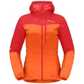 Kurtki i kamizelki sportowe damskie - Kurtka damska Norrona falketind aero60 Zip Hood Rozmiar: M / Kolor: czerwony - miniaturka - grafika 1