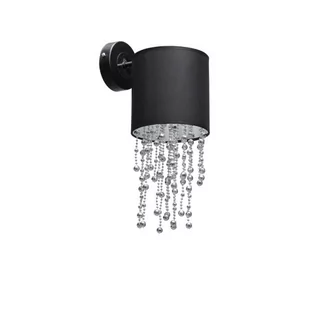 Milagro Kinkiet ALMERIA BLACK/CHROME 1xE27 MLP6428 - Lampy ścienne - miniaturka - grafika 1
