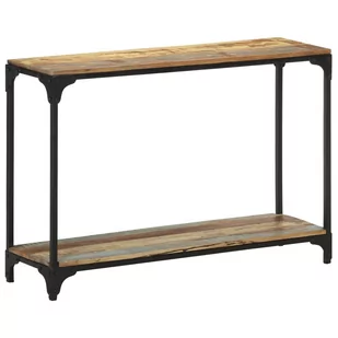 vidaXL vidaXL Stolik konsolowy, 110x30x75 cm, lite drewno z odzysku - Konsole i sekretarzyki - miniaturka - grafika 1