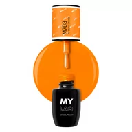Lakiery hybrydowe - MylaQ Lakier Hybrydowy My Bright Orange 5ml - miniaturka - grafika 1