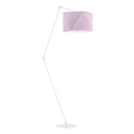 Lampy stojące - Lampa podłogowa LYSNE Osaka, 60 W, E27, jasnofioletowa/biała, 177x60 cm - miniaturka - grafika 1