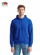 Bluzy męskie - FRUIT LOOM 62140 Bluza Męska z Kapturem Kangurka Light NIEBIESKA Rozm: S - miniaturka - grafika 1