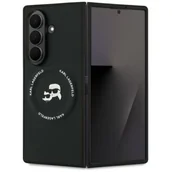 Etui i futerały do telefonów - Etui KARL LAGERFELD Karl & Choupette Logo MagSafe do Samsung Galaxy Z Fold 7 Czarny - miniaturka - grafika 1