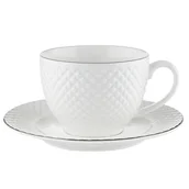 Dzbanki i imbryki - Filiżanka ze spodkiem Florina Tiffany Platinium 260 ml - miniaturka - grafika 1