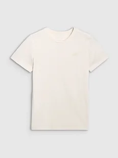 4F Koszulka sportowa w kolorze kremowym - Koszulki sportowe damskie - miniaturka - grafika 1