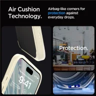 Etui i futerały do telefonów - Etui Spigen Ultra Hybrid na iPhone 15 Pro Max - beżowe - miniaturka - grafika 1