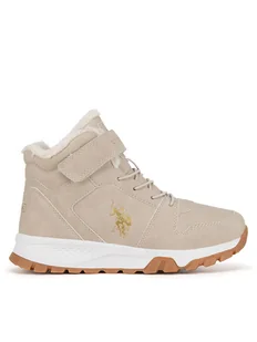 U.S. Polo Assn. Trzewiki MELITA001K/DY1 Beżowy - Buty dla dziewczynek - miniaturka - grafika 1