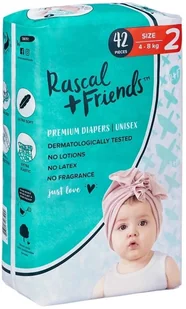 RASCAL + FRIENDS nappies 2 size, 4-8kg, 42 pcs. - Pieluchy - miniaturka - grafika 1