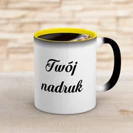 Kubki - Kubek magiczny CLASSIC z żółtym wnętrzem z Twoim nadrukiem - miniaturka - grafika 1