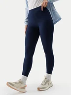 Legginsy - 4F Legginsy 4FWSS24TTIGF137 Granatowy Slim Fit - miniaturka - grafika 1