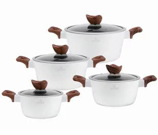 Garnki Z Powłoką Granitową 8 Ele. Zilner White Lilly Zl-8550 - Zestawy garnków i patelni Garnki Z Powłoką Granitową 8 Ele. Zilner White Lilly Zl-8550 - Zestawy garnków i patelni - miniaturka - grafika 1