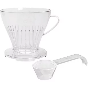 MELITTA Plastikowy Drip Melitta 1X4 z łyżką przezroczysty 4106508217595 - Zaparzacze i kawiarki - miniaturka - grafika 1