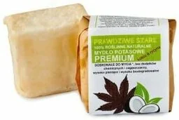 Naturalne Szare Mydło Potasowe w Kostce, PREMIUM, 100g - Mydła - miniaturka - grafika 1
