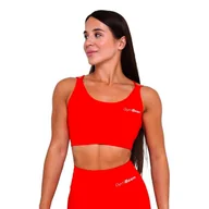 Biustonosze - Biustonosz damski GymBeam BEAT Sports Bra Tangerine S - miniaturka - grafika 1