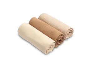 Pielucha Muślinowa Jednolita Brązowa (Opak - 3 Szt) - Pieluchy - miniaturka - grafika 1