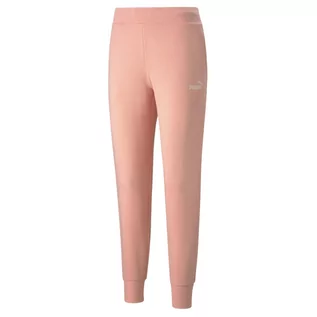 Spodnie sportowe damskie - Puma Essential Logo Pants, damskie spodnie dresowe, Pomarańczowe - grafika 1