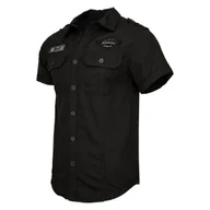 Odzież taktyczna i umundurowanie - Koszula z krótkim rękawem BRANDIT Luis Vintageshirt black  3XL - miniaturka - grafika 1