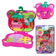 Lalki dla dziewczynek - Polly Pocket Kompaktowy Truskawkowy Miś Pudełko Z Akcesoriami - miniaturka - grafika 1