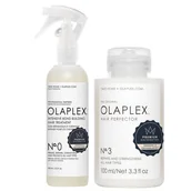 Zestawy kosmetyków damskich - Olaplex zestaw: kuracja przygotowująca włosy 155ml + odbudowująca i regenerująca kuracja do włosów 100ml - miniaturka - grafika 1