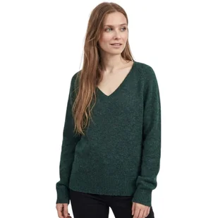 Sweter damski Vila Vidua zielony z wełną i alpaką-XS - Swetry damskie Sweter damski Vila Vidua zielony z wełną i alpaką-XS - Swetry damskie - miniaturka - grafika 1