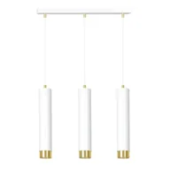 Lampy sufitowe - Emibig KIBO 3 WH/GOLD 642/3 lampa wisząca 3x30W/GU10 IP20 642/3 - miniaturka - grafika 1