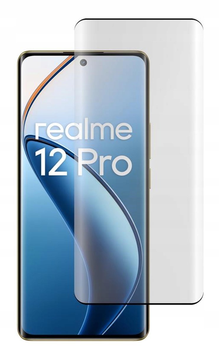 9H Szkło Hartowane Do Realme 12 Pro 5G I Pro Plus 5G Full 3D Zakrzywione szybka ochrona na wyświetlacz