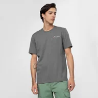Koszulki sportowe męskie - Męski t-shirt basic CHAMPION ROCHESTER Crewneck T-Shirt - szary - miniaturka - grafika 1