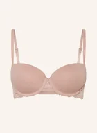 Biustonosze - Calvin Klein Biustonosz Usztywniany Ck Attraction beige - miniaturka - grafika 1