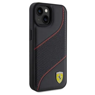 Ferrari FEHCP15SPWAK iPhone 15 / 14 / 13 6.1" czarny/black hardcase Perforated Waves Metal Logo - Etui i futerały do telefonów - miniaturka - grafika 13