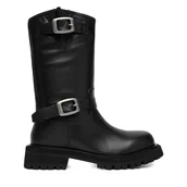 Botki damskie - Botki G-Star Raw EO-ERVA-LT2520-101 Czarny - miniaturka - grafika 1