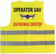 Odzież robocza - Kamizelka odblaskowa z nadrukiem OPERATOR UAV rozmiar XXXL - miniaturka - grafika 1