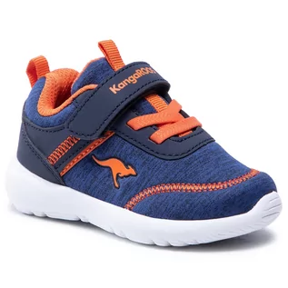 Buty dla chłopców - Sneakersy KANGAROOS - Ky-Chummy Ev 02078 000 4131 Dk Navy/Neon Orange - grafika 1