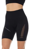 Spodnie sportowe damskie - LB10440 krótkie legginsy damskie GYM, Kolor czarny, Rozmiar XL, Brubeck - miniaturka - grafika 1