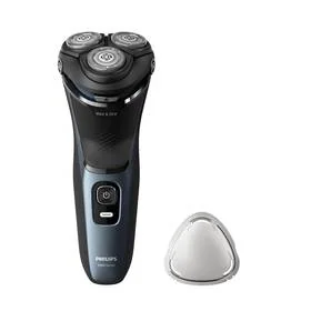 Philips Series 3000 S3144/00 Czarny/Niebieski - Golarki męskie - miniaturka - grafika 1