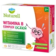 Witaminy i minerały - Naturell Witamina B Complex Uczeń, od 3 lat, 60 tabletek - miniaturka - grafika 1