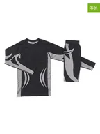 Kalesony - COLD 2-częściowy zestaw bielizny funkcyjnej w kolorze czarno-szarym - miniaturka - grafika 1