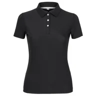 Koszulki jeździeckie - Koszulka polo EQ.QUEEN Andrea 25SS damska Kolor: black, Rozmiar: XS - miniaturka - grafika 1