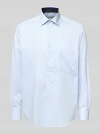 Koszule męskie - Koszula biznesowa o kroju comfort fit z listwą guzikową - miniaturka - grafika 1