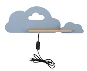 Wyposażenie pokoiku dziecięcego - LED Kinkiet dla dzieci z półką CLOUD LED/5W/230V niebieski - miniaturka - grafika 1