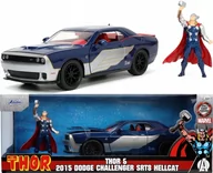 Samochody i pojazdy dla dzieci - Dodge Challenger SRT Hellcat THOR MARVEL JADA 1:24 - miniaturka - grafika 1