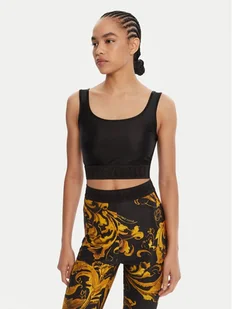 Just Cavalli Top 79PAM204 J0108 Czarny Slim Fit - Koszulki i topy damskie - miniaturka - grafika 1