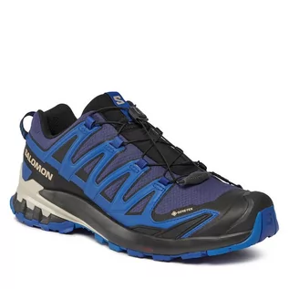 Buty trekkingowe męskie - Trekkingi Salomon Xa Pro 3D V9 GORE-TEX L47270300 Blue Print/Surf The Web/Lapis Blue - grafika 1