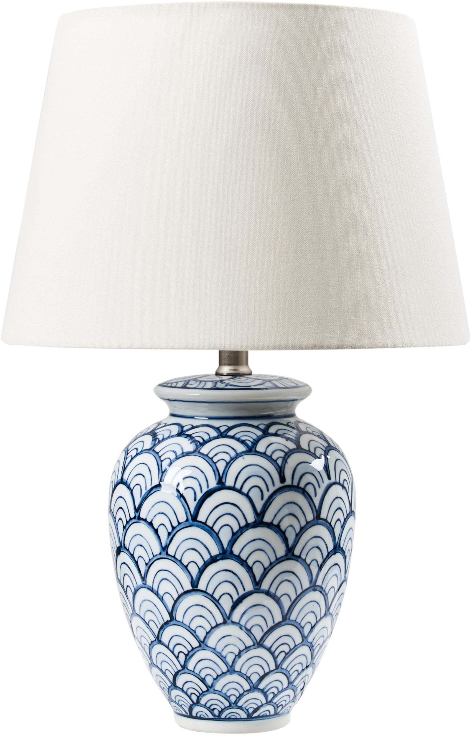 Lampa stołowa Beliani Lampa stołowa JAUCA Porcelana Biały