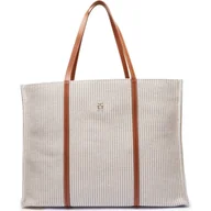 Torebki damskie - Tommy Hilfiger Shopperka z dodatkiem skóry - miniaturka - grafika 1