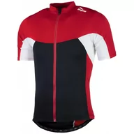Koszulki rowerowe - RECCO 2.0, koszulka rowerowa z krótkim rękawem, czarno-czerwona - miniaturka - grafika 1