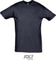 Koszulki męskie - SOLs 11380 Koszulka męska Regent 150 - Kolor: Granatowy - Rozmiar: 4XL - miniaturka - grafika 1